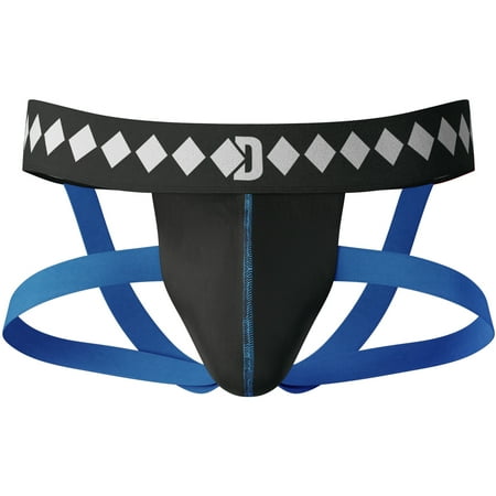 Diamond MMA 4-Strap Supporter Jock Black//Blue